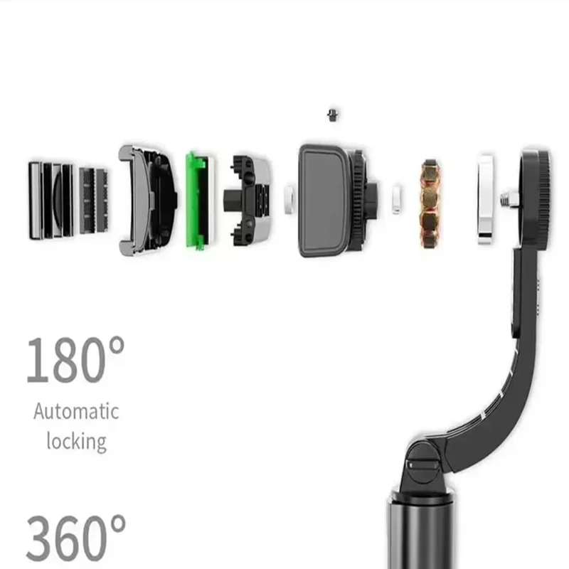 FGCLSY Bluetooth estabilizador de cardán de mano palo de Selfie para teléfono móvil trípode ajustable de aleación de aluminio para teléfono inteligente en vivo