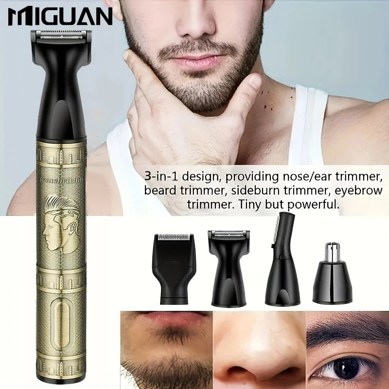 Afeitador Recortador eléctrico&nbsp;4 en 1 ST-2025 para hombre y mujer. Ideal para recortar nariz, cejas, barba y patillas de forma rápida y sin dolor